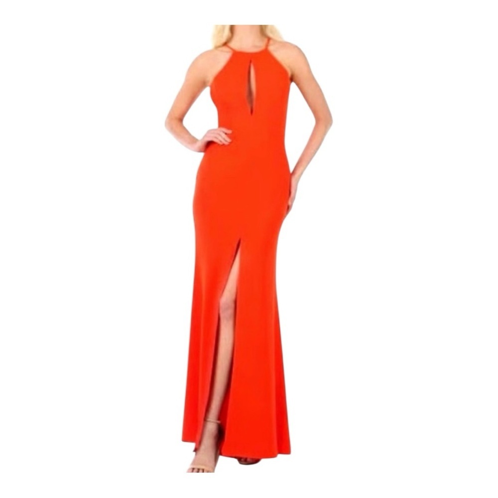 New JAYGODFREY Vibrant Red Maxi Dress Bertola Sz